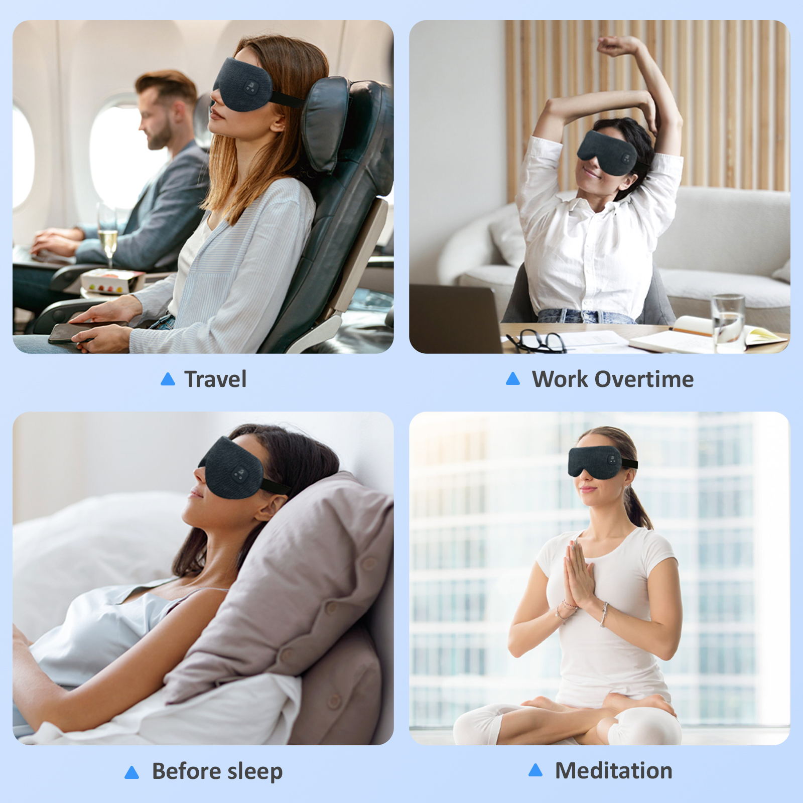 telepepe cordless heated eye mask, 4 heat levels, 4 level timing, battery capacity display, te he720