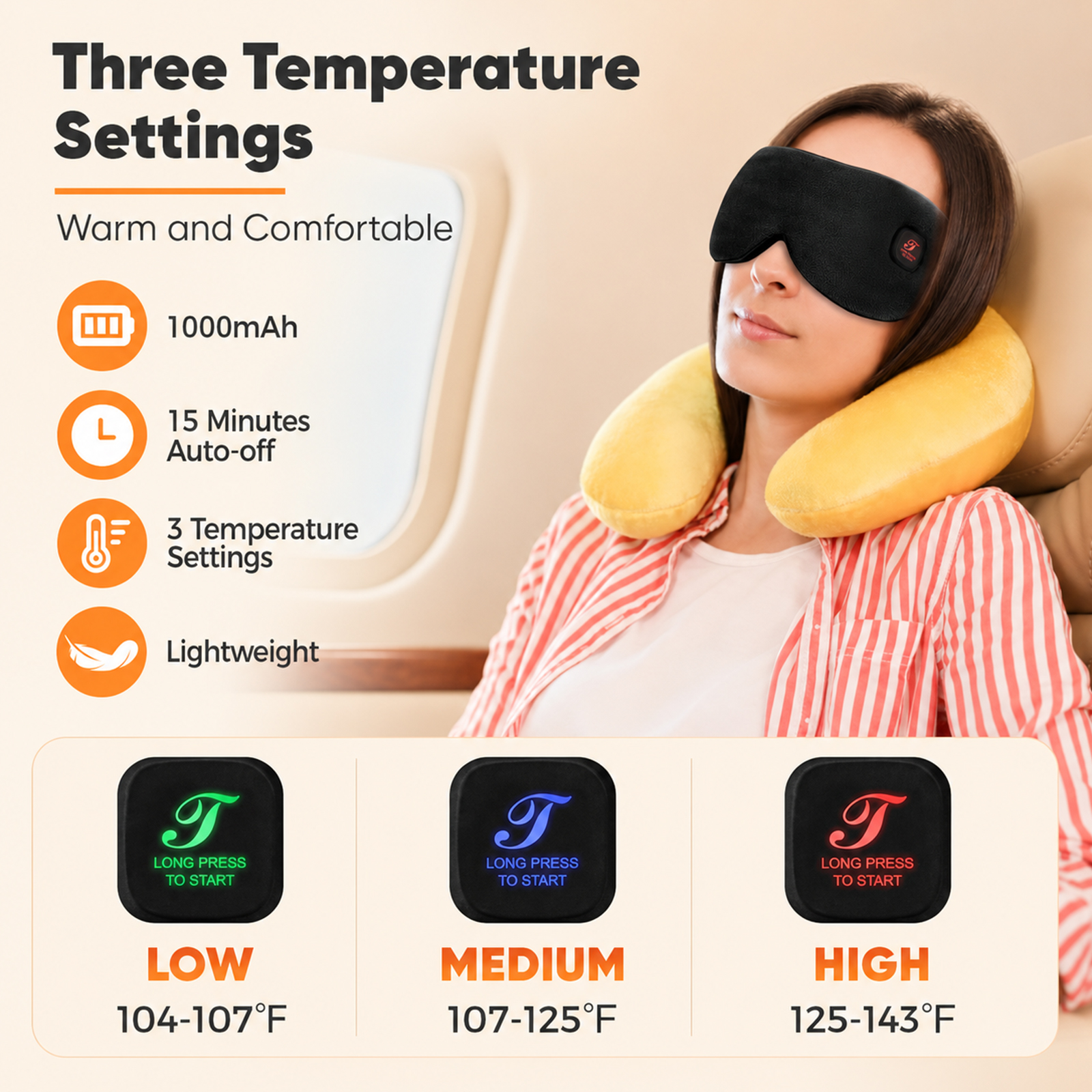 telepepe cordless heated eye mask for dry eyes blepharitis, 1000mah, te he630 (black)