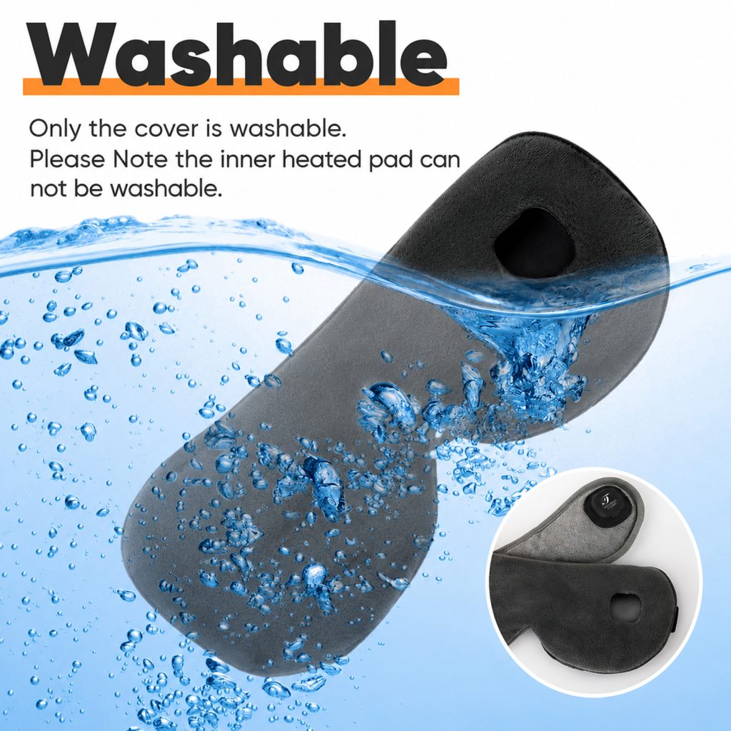 telepepe cordless heated eye mask for dry eyes blepharitis, 1000mah, te he630 (black)