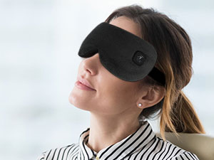 telepepe cordless heated eye mask, 4 heat levels, 4 level timing, battery capacity display, te he720
