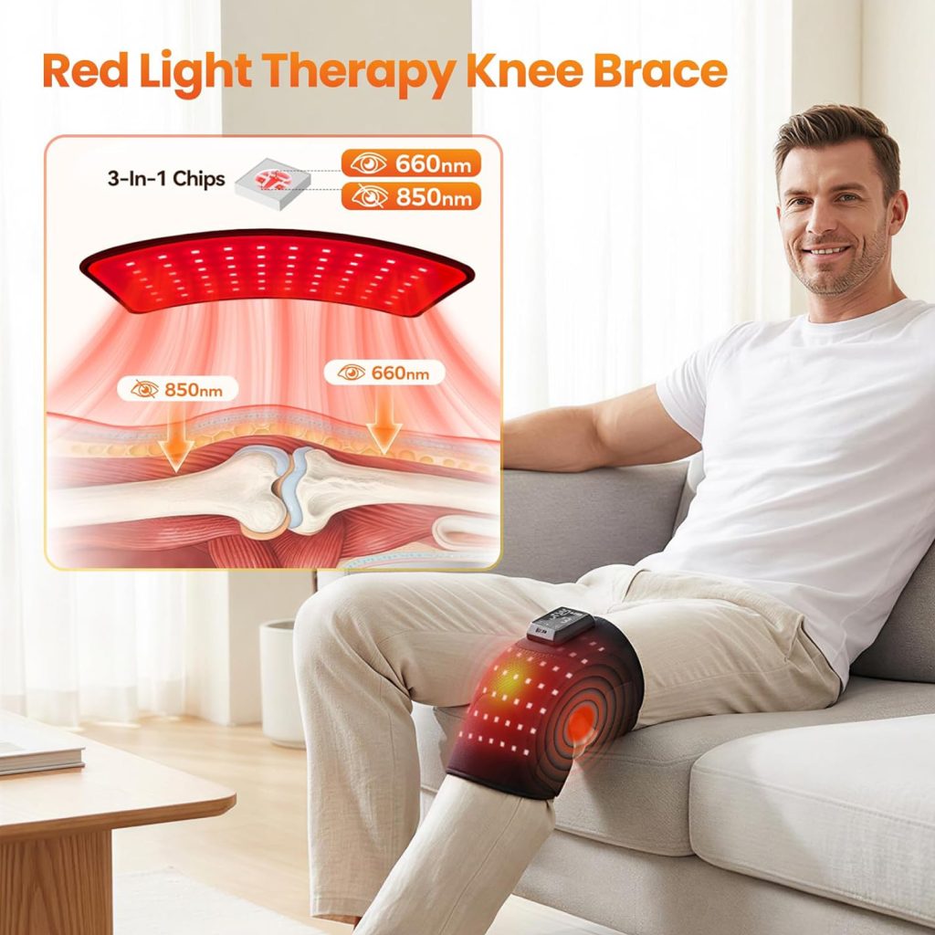 telepepe cordless red light therapy shoulder heating pad, 3 modes, 3000mah rechargable battery hnb 324 (copy)