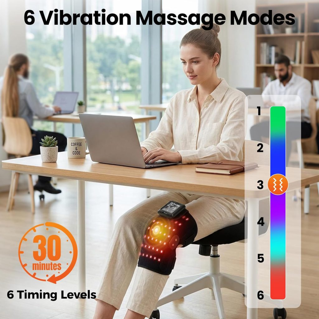 telepepe cordless red light therapy shoulder heating pad, 3 modes, 3000mah rechargable battery te shp835 (copy)
