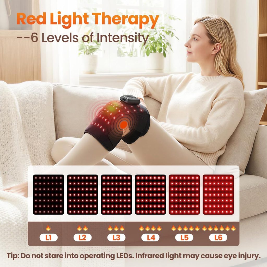 telepepe cordless red light therapy shoulder heating pad, 3 modes, 3000mah rechargable battery hnb 324 (copy)