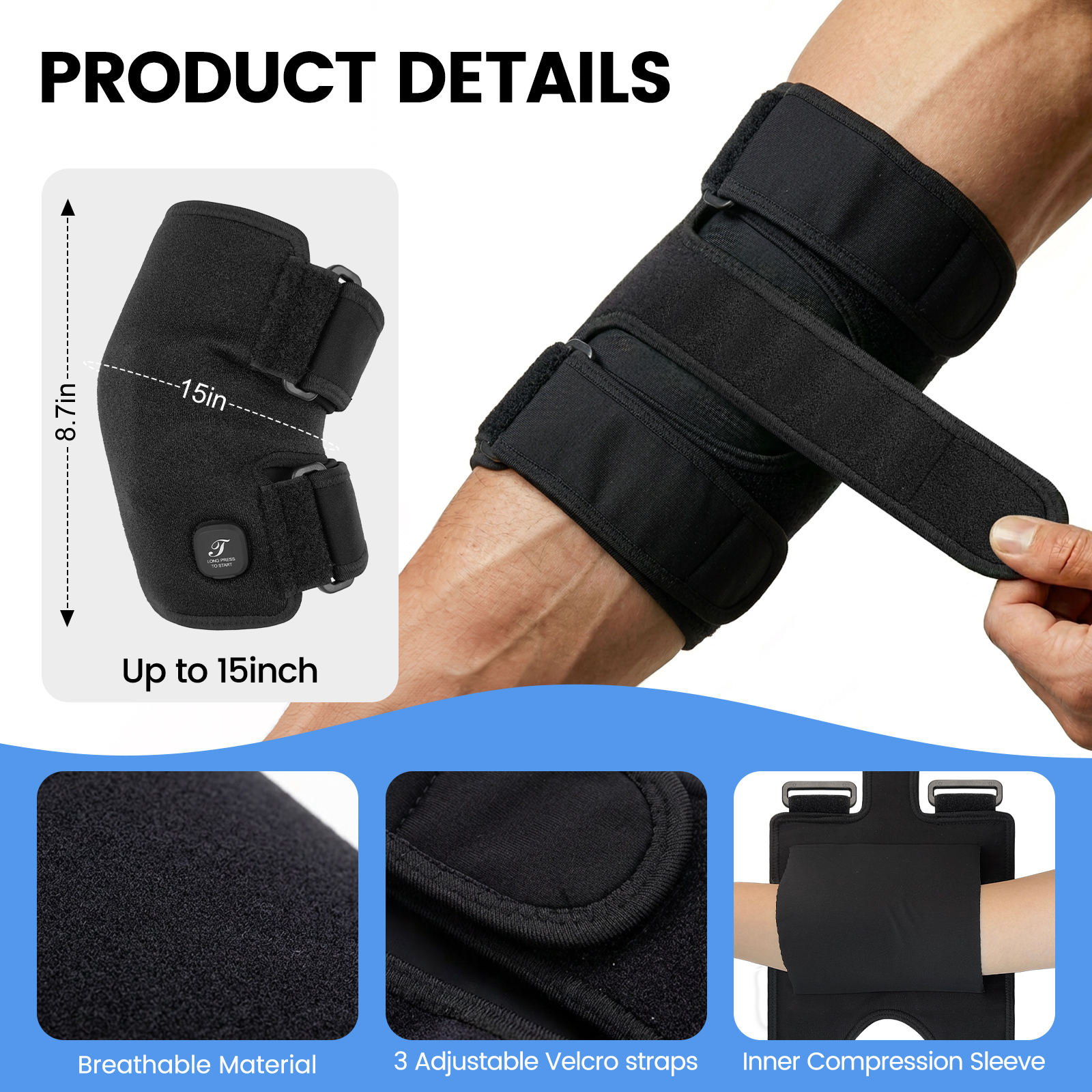 heated knee brace, 5000mah, removable, 6 heat&6 vibration massage, gifts for seniors women men, hw 855(single) (copy) heated knee brace, 5000mah, removable, 6 heat&6 vibration massage, gifts for seniors women men, hw 855(single) (copy)