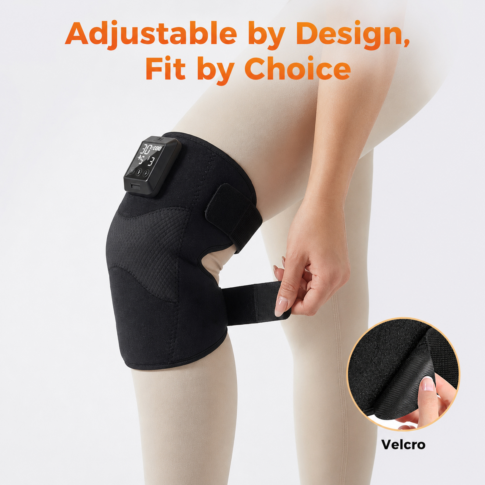 telepepe heated knee brace, 5000mah removable knee heating pad with 6 heat&6 vibration massage hw 855(single) (copy)
