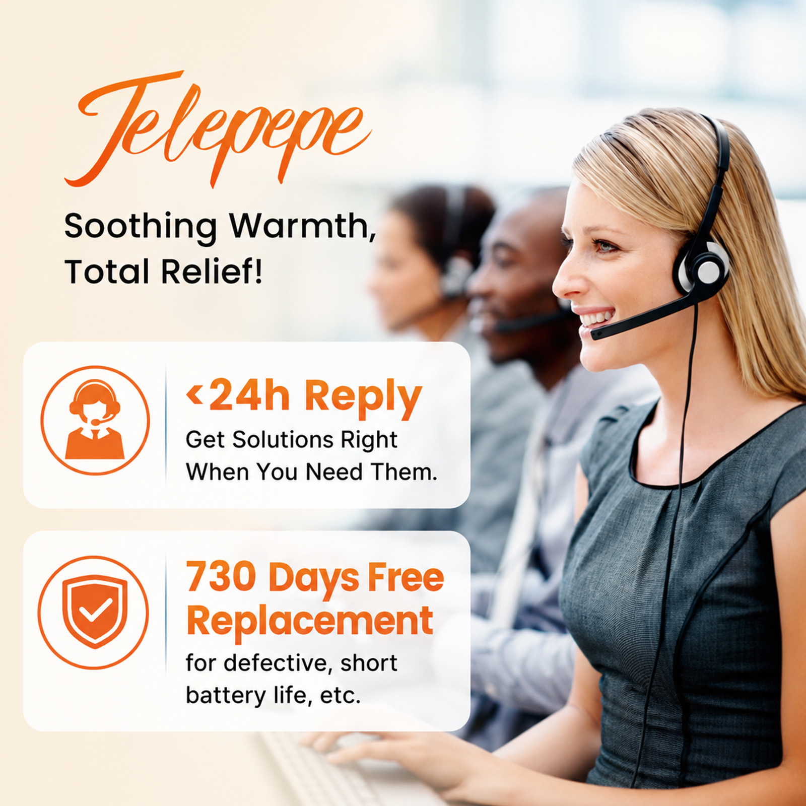 telepepe heated knee brace, 5000mah removable knee heating pad with 6 heat&6 vibration massage hw 855(single) (copy)