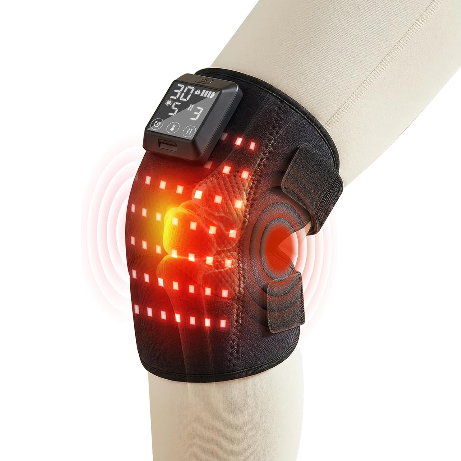 telepepe cordless red light therapy shoulder heating pad, 3 modes, 3000mah rechargable battery hnb 324 (copy)